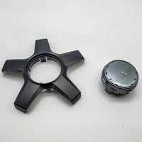 Cache-Moyeux Mercedes AMG A0004002400, S63 S65 C43 C63 S560 S680 GLS600, Noir, 5 Branches