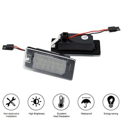 Éclairage de Plaque LED Fiat 500X 2014-2023 Canbus