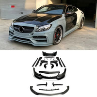 Kit Carrosserie Large en FRP Mercedes Classe C Coupé W205 C63 C43 : Pare-Chocs, Ailes et Jupes Latérales
