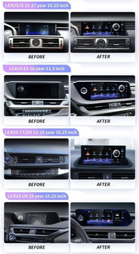 Autoradio Android 14 Écran QLED 12,3 Pouces Lexus RX 270 350 450h 2009-2015 CarPlay Double Système