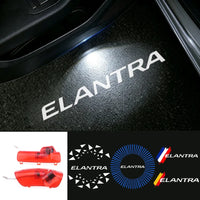 Projecteur Porte Hyundai Elantra 2008-2015, Lumière de Bienvenue LED, Lot de 2, 7 Motifs