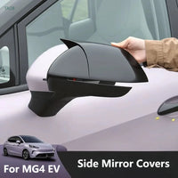 Coques de Rétroviseur MG4 EV 2025-2026 Noir Brillant Style Cornes