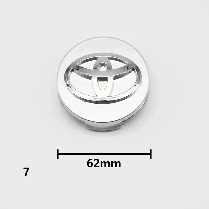 Cache-Moyeux Toyota Corolla Camry Yaris RAV4 57mm 62mm — vue d'ensemble
