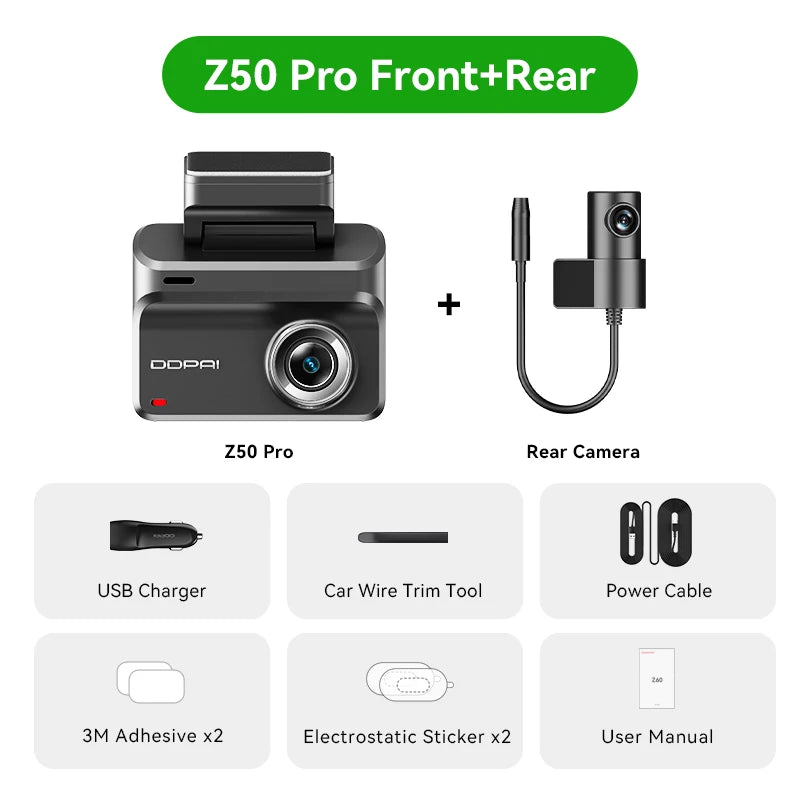 Dashcam DDPAI Z50 Pro 4K GPS ADAS 4G