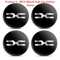 Cache-Moyeux Dacia 60 mm 56 mm Sandero Duster Jogger Lot de 4