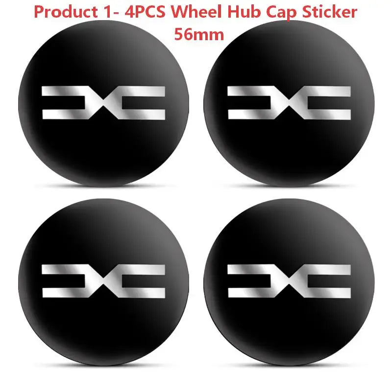 Cache-Moyeux Dacia 60 mm 56 mm Sandero Duster Jogger Lot de 4