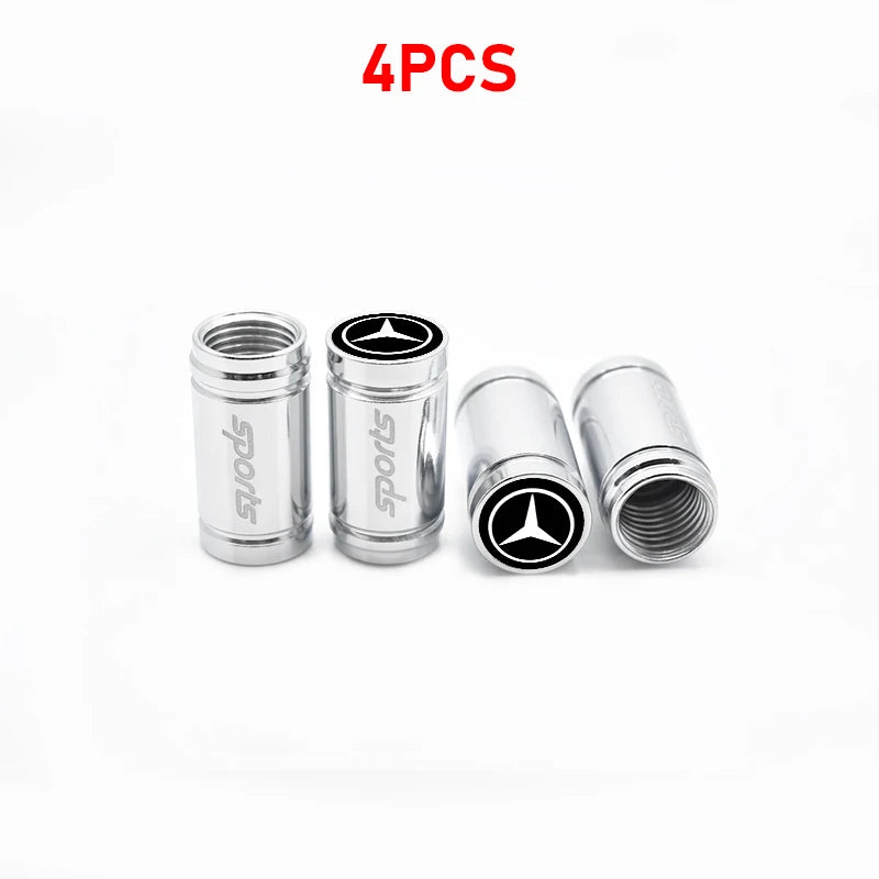 Bouchons de Valve Mercedes Benz AMG W205 W213 Sport — gros plan