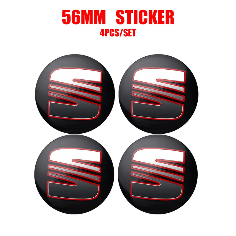 Cache-Moyeux Seat Leon Ibiza Ateca Cupra 55mm 63mm — détail du support