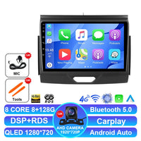 Autoradio Android 15 Ford Everest et Ranger 2015-2018 CarPlay Sans Fil GPS 4G