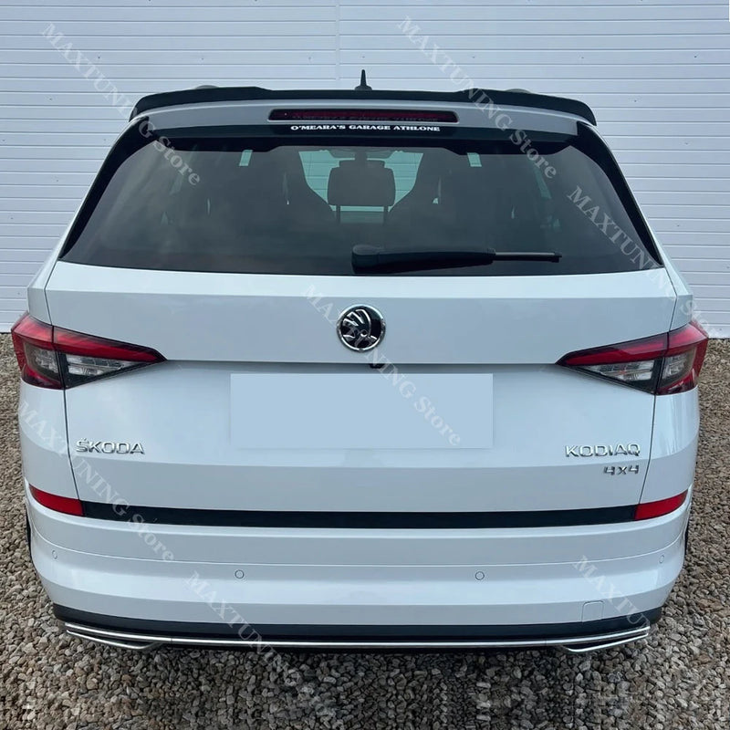Becquet Skoda Kodiaq Mk1 RS et Sportline 2017-2021 Extension de Toit Style Maxton Noir Brillant