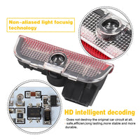 Projecteur de Porte Volkswagen LED, Logo R, R-Line, GTI ou VW, pour Golf 5 6 7, Passat, Tiguan, Touareg, Arteon, CC, Scirocco, Jetta