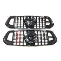 Calandre Mercedes GLE W167 2020-2023 Style Panamericana Noir Carbone Rouge
