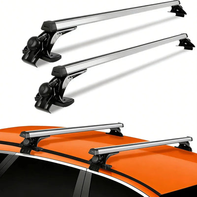 Barres de Toit Aluminium 122 cm Sans Rails Latéraux