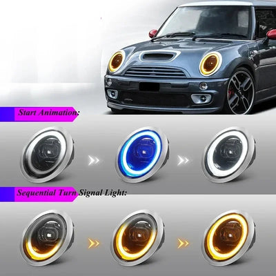 Phares LED BMW Mini Cooper R50 R52 R53 2001-2007