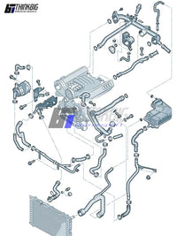 Kit Durites Silicone Radiateur Audi S4 RS4 B5 A6 C5 2.7T 13 Pièces