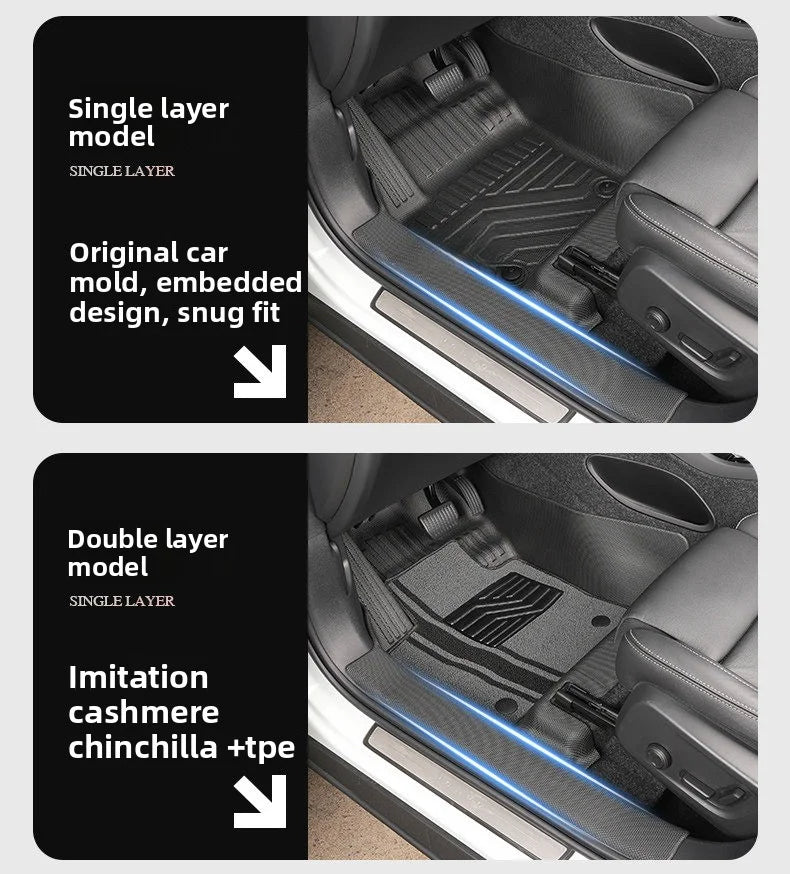 Tapis de Sol TPE Volvo XC60 2009-2026 T8 PHEV Conduite à Gauche Simple ou Double Couche Protection des Seuils