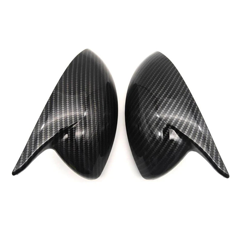 Coques de Rétroviseur Dacia Sandero III, Stepway et Jogger depuis 2021, Style Bec Aspect Carbone ou Noir Brillant