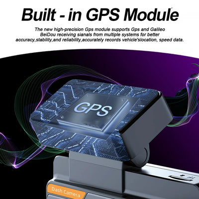 Dashcam E-ACE B46P 4K Double Objectif GPS WiFi