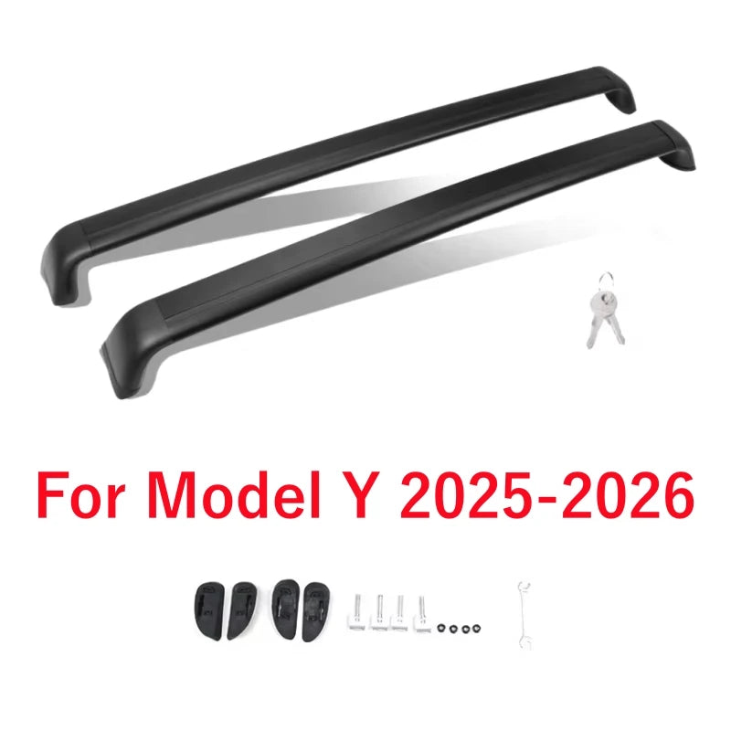 Barres de Toit Verrouillables Tesla Model 3 et Model Y 2017-2026 en Aluminium Antivol