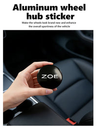 Autocollants Emblème de Moyeu Renault Zoe 56 mm Lot de 4