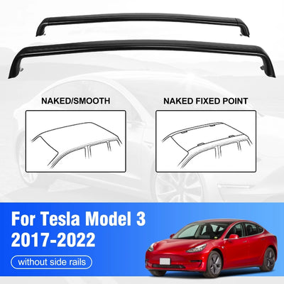 Barres de Toit Tesla Model 3 2017-2023 Noir Mat
