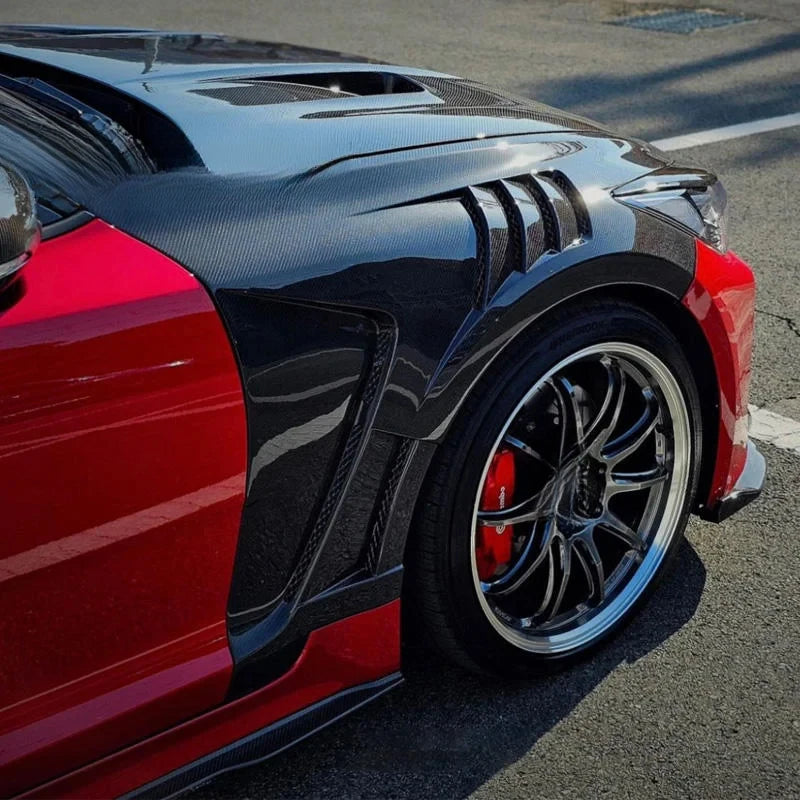 Garde-Boue Avant Carbone Kia Stinger Ventilés Paire