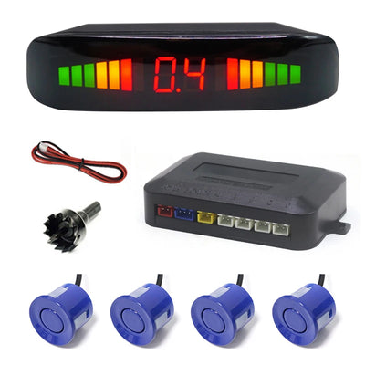 Radar de Recul 4 Capteurs 22 mm Écran LED Rétroéclairé