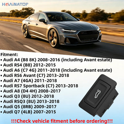 Bouton d'Ouverture de Coffre Audi A4 A6 A7 Q5 Q7
