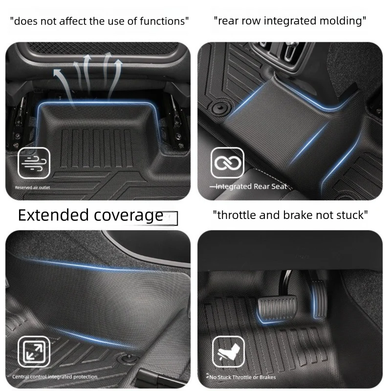 Tapis de Sol TPE Volvo XC60 2009-2026 T8 PHEV Conduite à Gauche Simple ou Double Couche Protection des Seuils