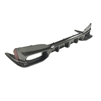Diffuseur Arrière Carbone Sec Style D BMW Série 5 G30 G38 2017+ avec Séparateurs et Spoiler