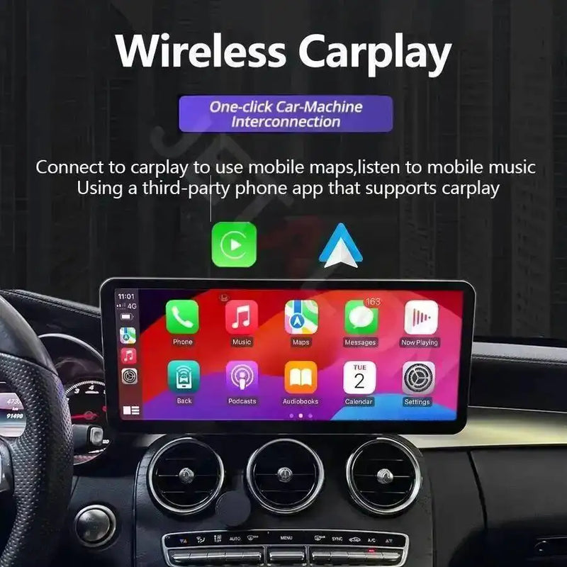 Autoradio Android 14 Mercedes-Benz GLC X253, C et Classe V W447 2015-2021 Écran 14,6 pouces CarPlay 4K