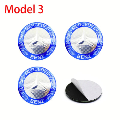 Autocollants Emblème de Moyeu Mercedes AMG 56mm 60mm 65mm