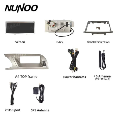 Autoradio CarPlay Sans Fil Audi A4 B8 2008-2009