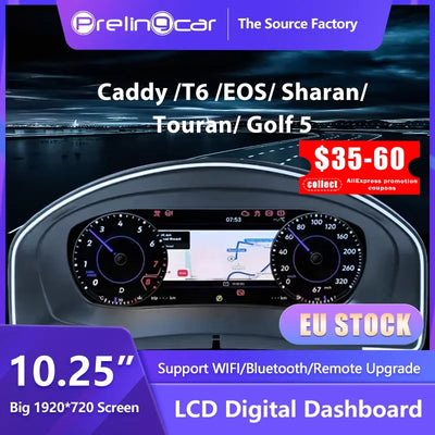 Tableau de Bord Numérique VW Caddy Touran EOS Sharan Golf 5