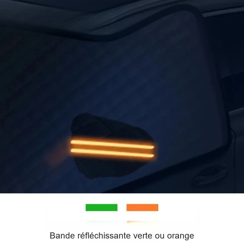 Demi-Housse Voiture Aluminium Pare-Brise et Toit 3 Couches