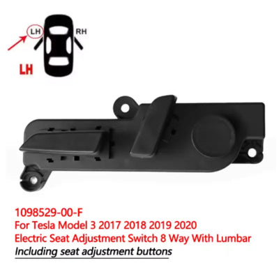 Bouton de Réglage de Siège Tesla Model 3 Y 2017-2023