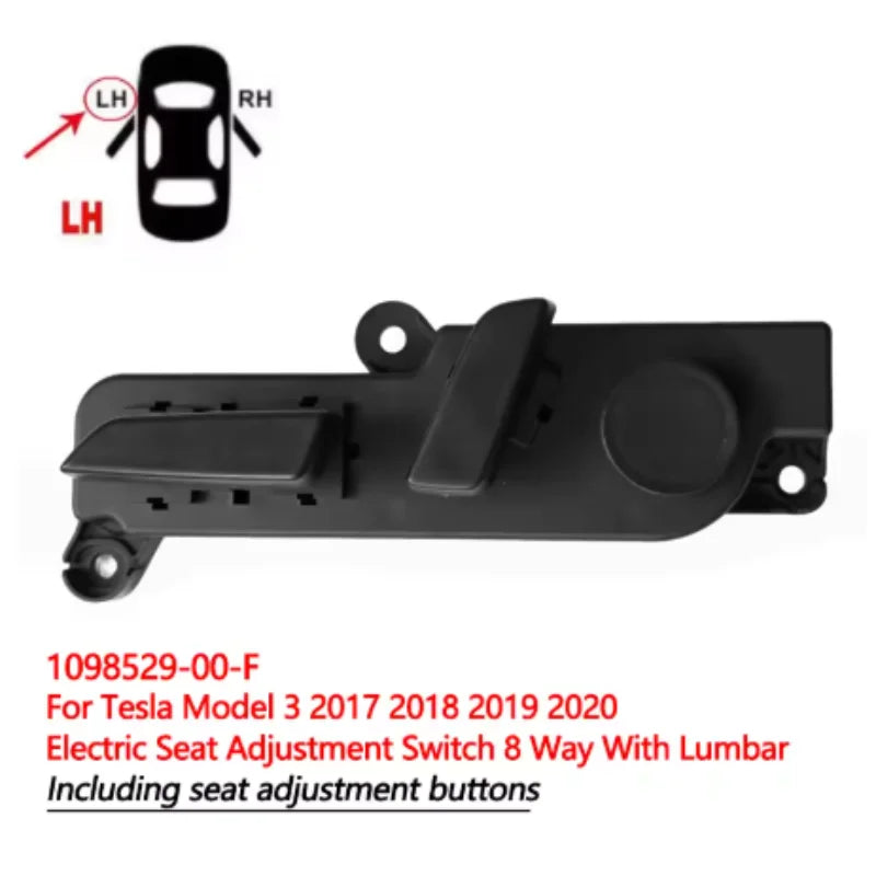 Bouton de Réglage de Siège Tesla Model 3 Y 2017-2023 — détail du support