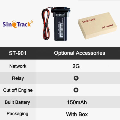 Traceur GPS Voiture SinoTrack ST-901 Temps Réel 4G