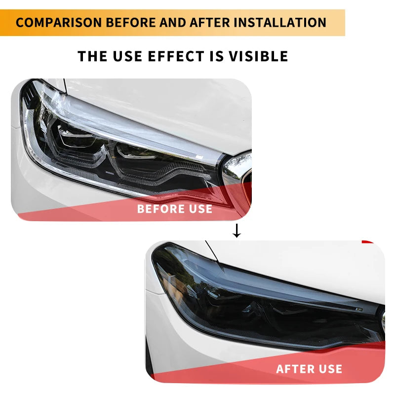 Film Teinté TPU pour Optiques de Voiture Rouleau 30 cm