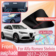 Pare-Soleil Pare-Brise Alfa Romeo Stelvio 2017-2025 Holographique Anti-UV Pliable avec Pochette