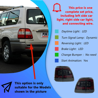 Feux Arrière LED Toyota Land Cruiser Lc100 Lexus Lx470