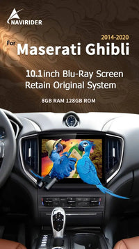 Autoradio Android Maserati Ghibli 2014-2020 Écran 10,26 pouces CarPlay GPS 6 Go + 128 Go