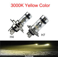 Ampoules LED H4 H7 12000LM 80W Voiture