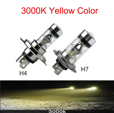 Ampoules LED H4 H7 12000LM 80W Voiture