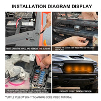 Feux de Calandre LED Nissan Frontier 4, 5 ou 8 Feux RGB ou Couleur