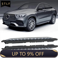 Marchepieds Fixes Mercedes GLE Coupé W167 2021-2026 Argent et Noir 2 Pièces