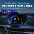 Affichage Tête Haute OBD2 GPS Voiture Écran LCD