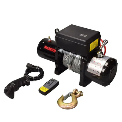 Treuil Électrique 6000 lbs Câble 14 m 12V