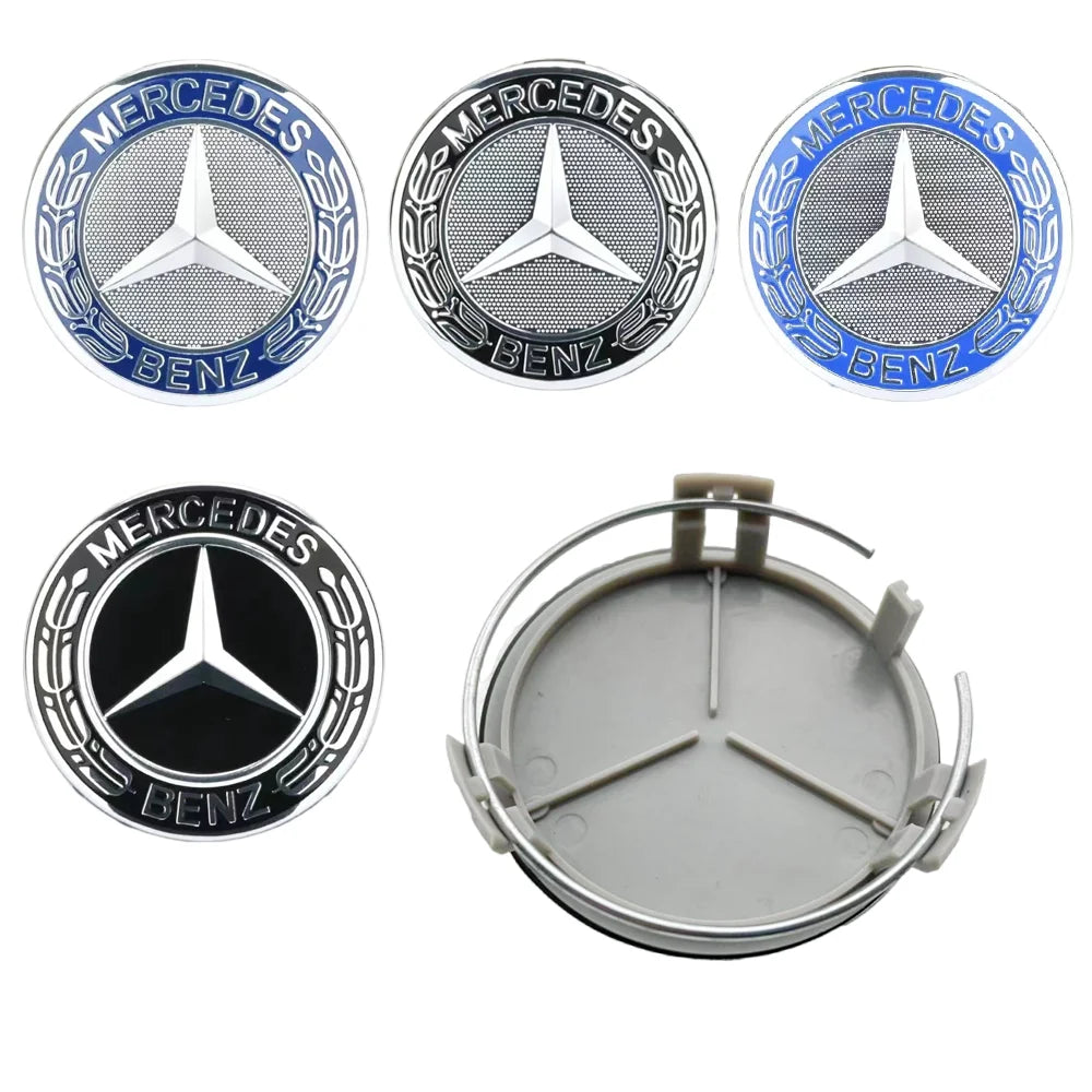 Cache-Moyeux Mercedes AMG W204 W212 W176 75mm