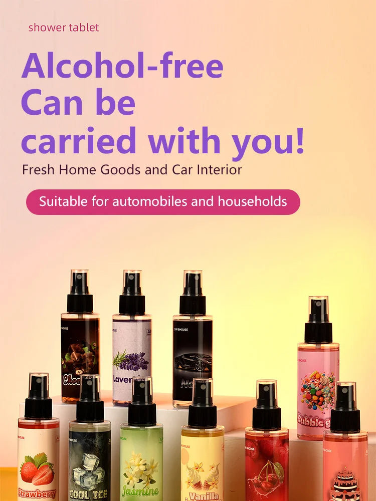 Désodorisant Voiture Spray 100 ml Parfum Habitacle 9 Senteurs
